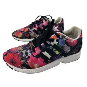 Adidas ZX Flux Torsion Multicolor Flower Sneakers Ortholite Women’s Size 5.5